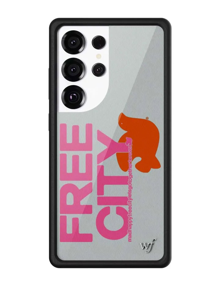 THE MADHAPPY & FREECITY TOGETHERFOREVER | GREY & PINK Samsung Galaxy Case
