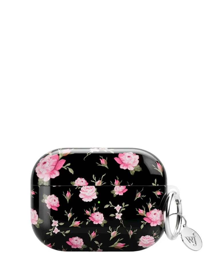 Black and Pink Floral AirPods