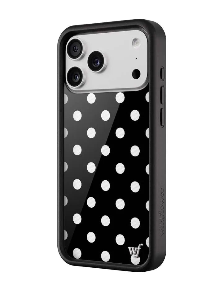 Polka Dot | Black and White iPhone Case