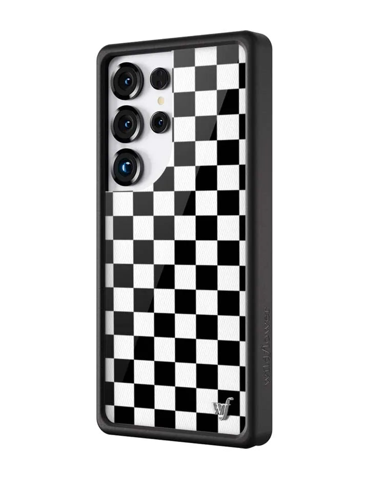 Checkers | Black Samsung Galaxy Case