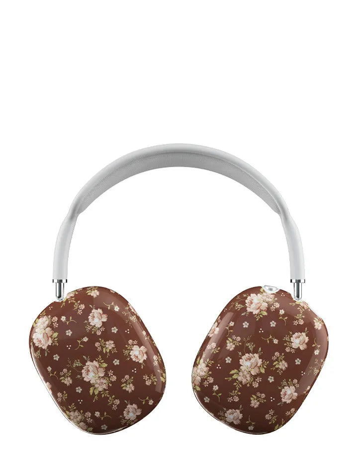 Brown Floral Airpod Max Case
