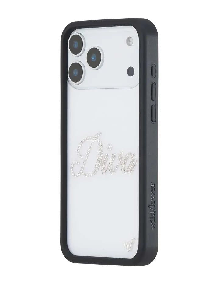 Frankies Bikinis Rhinestone Diva iPhone Case