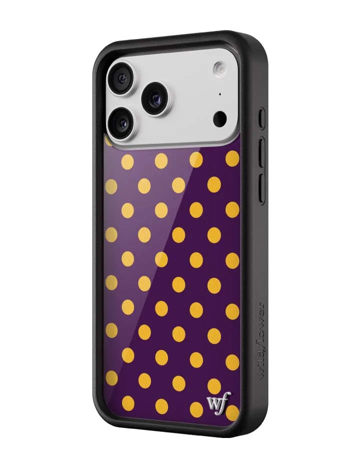Polka Dot | Purple and Yellow iPhone Case