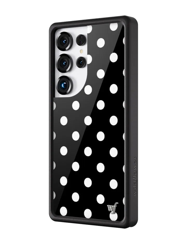 Polka Dot | Black and White Samsung Galaxy Case