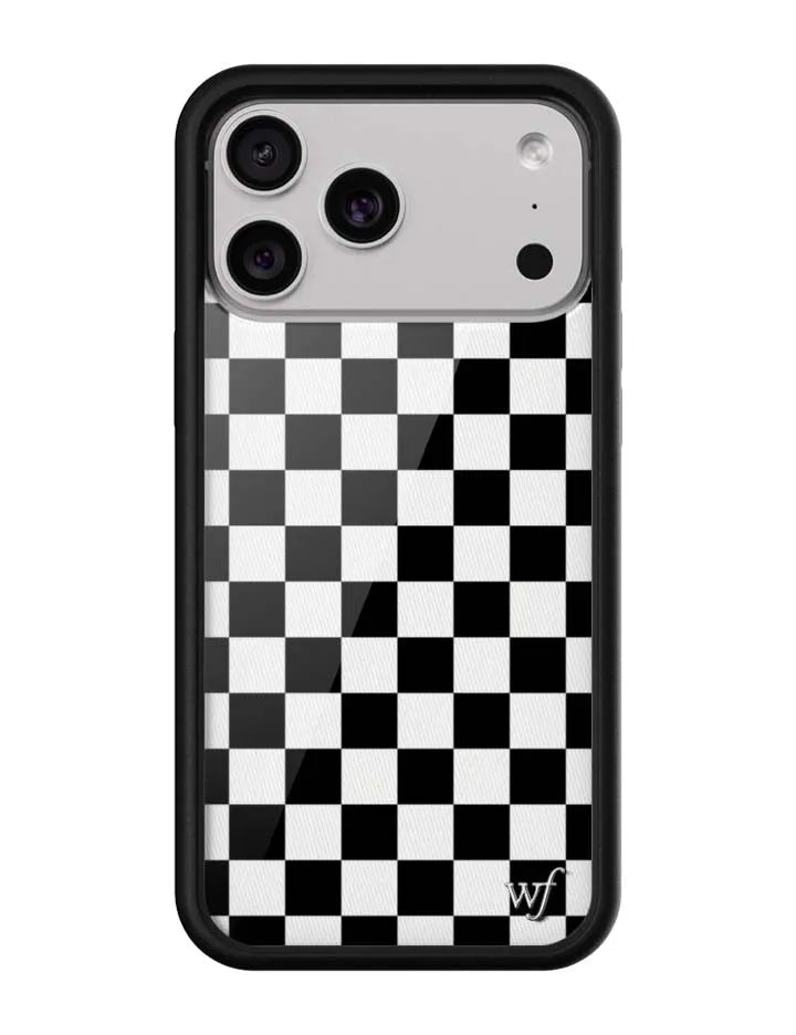 Checkers | Black iPhone Case